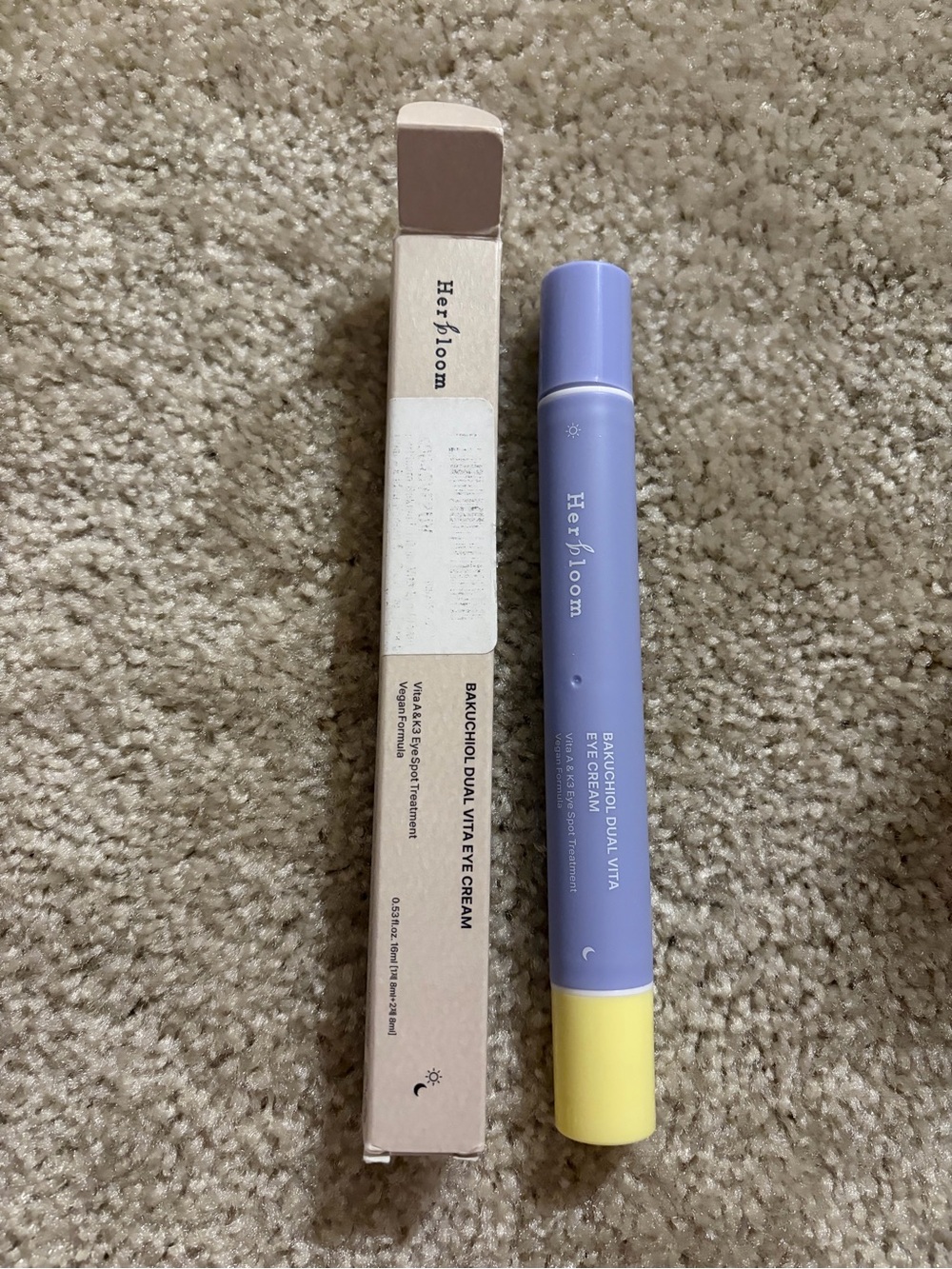 Herbloom Bakuchiol Dual Vita Eye Cream - NWT
